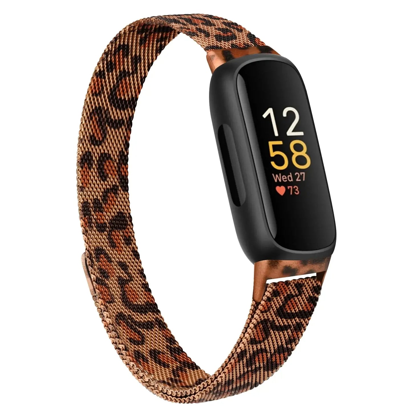 Fitbit Inspire 3 Metal Magnetic Loop Band – Stainless Steel Mesh Strap