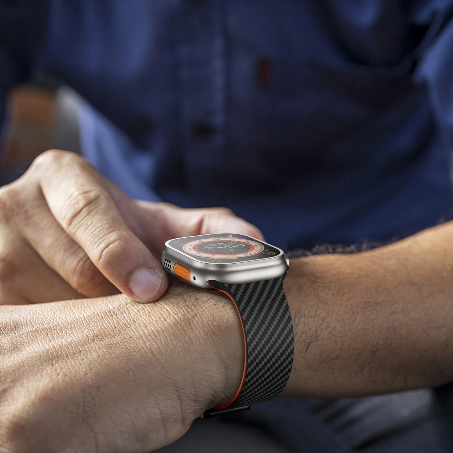 Apple Watch Silicone Strap - Magnetic Buckle, Durable Design