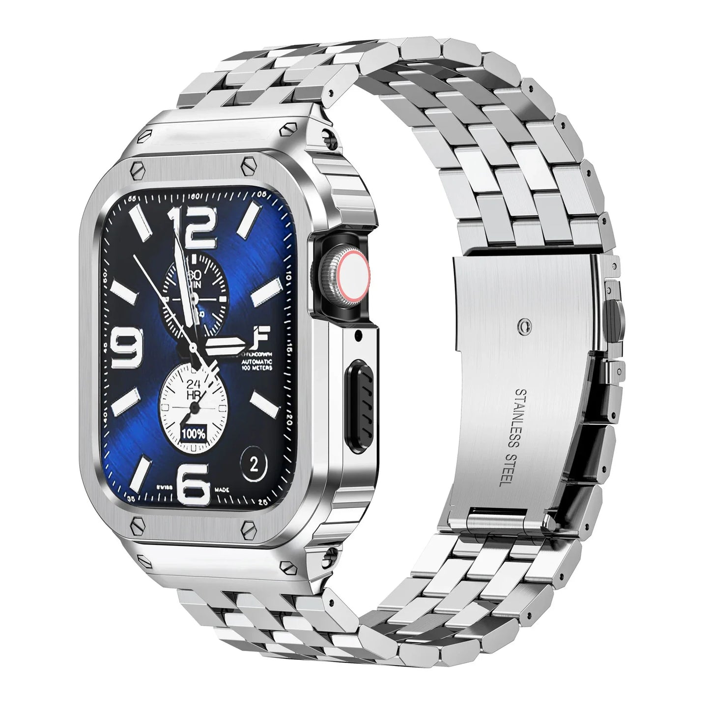 Apple Watch Stainless Steel Strap - Premium Shock Resistant
