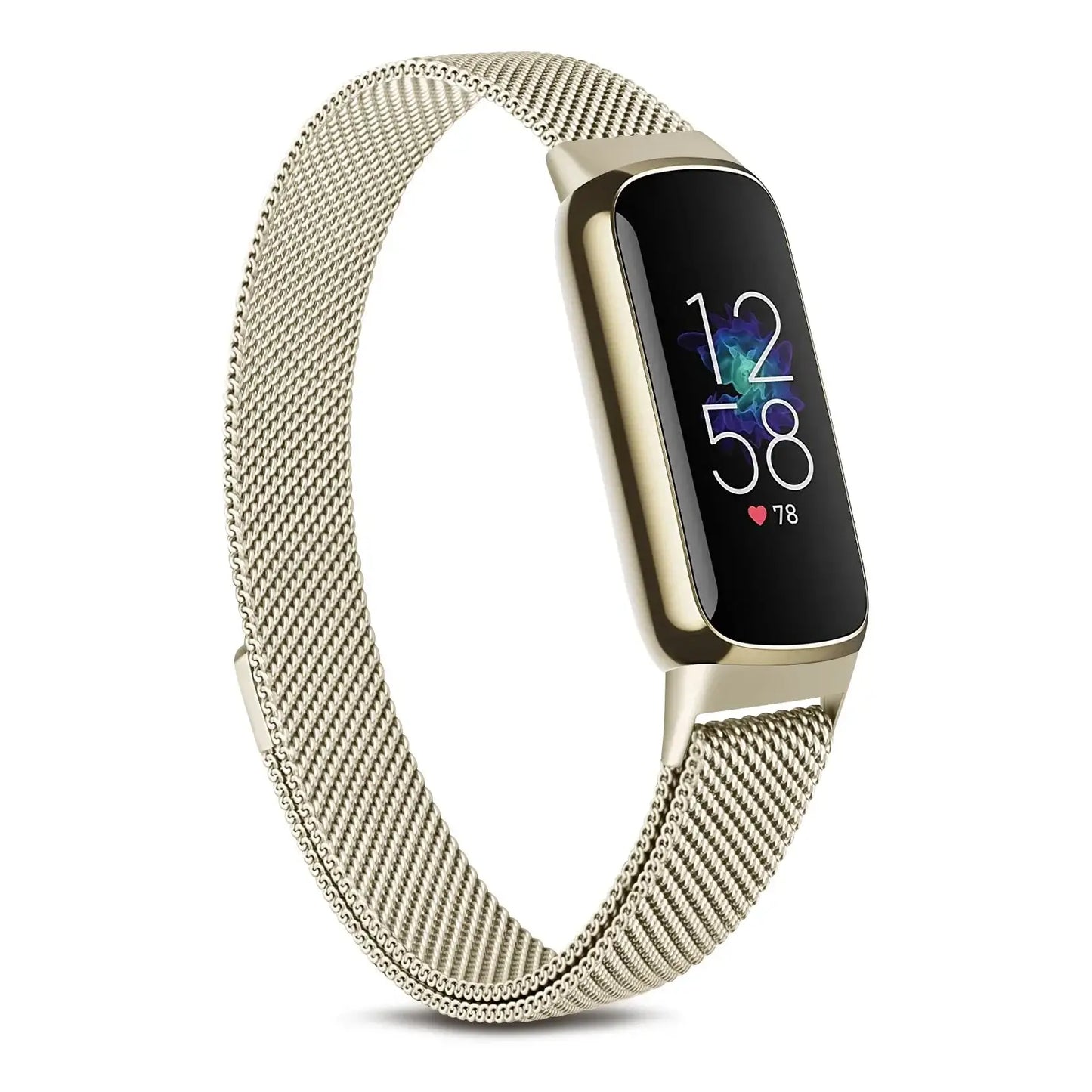Fitbit Luxe Steel Magnetic Band - Elegant Mesh Design