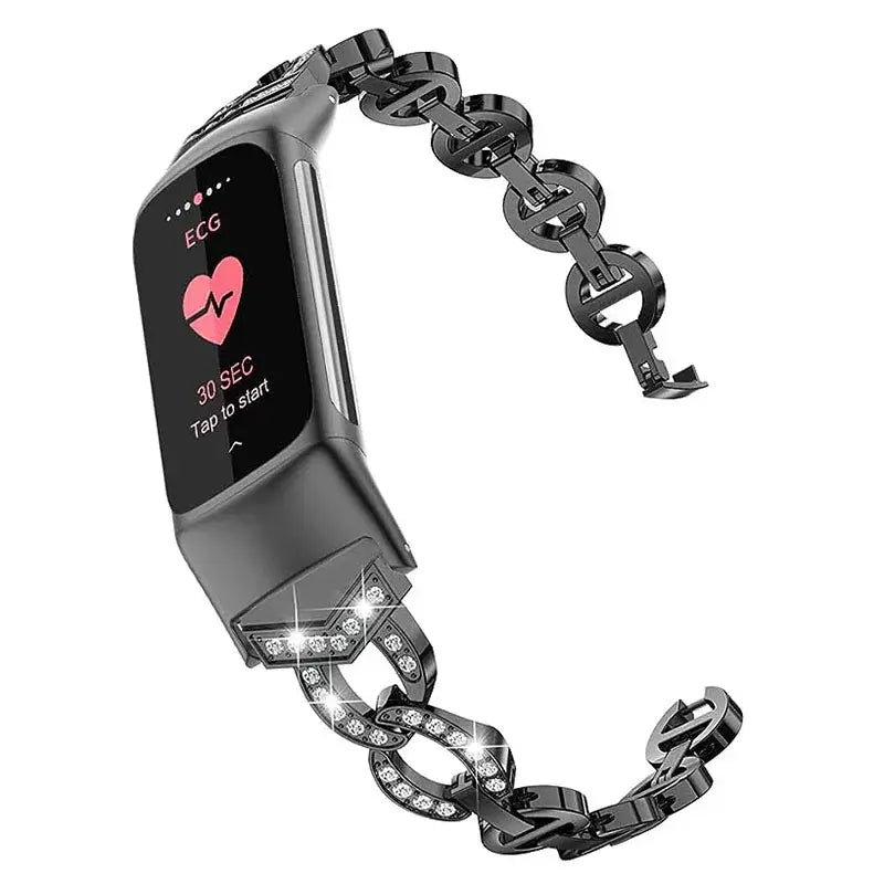 Fitbit Charge 5 6 Premium Metal Strap - Elegant Durable Design