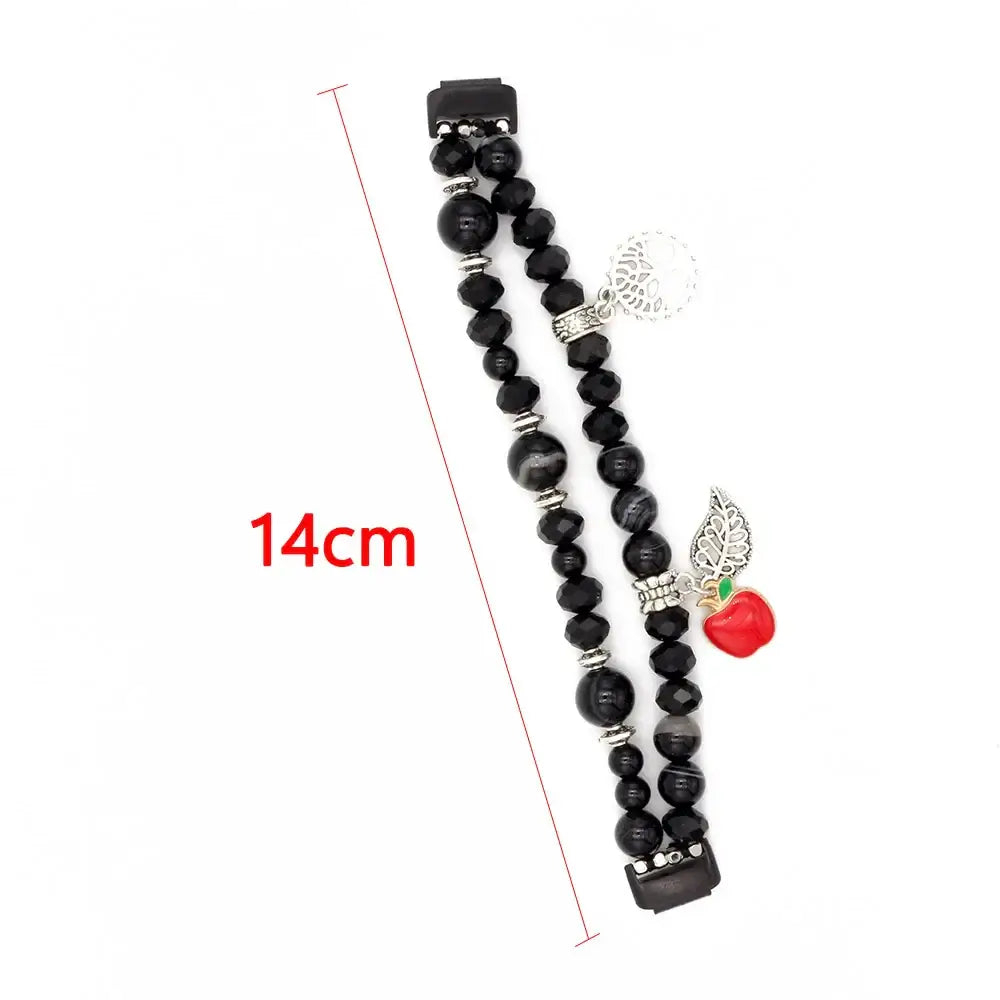 Fitbit Inspire 3 Beaded Elastic Band – Stylish Stretch Bracelet Strap