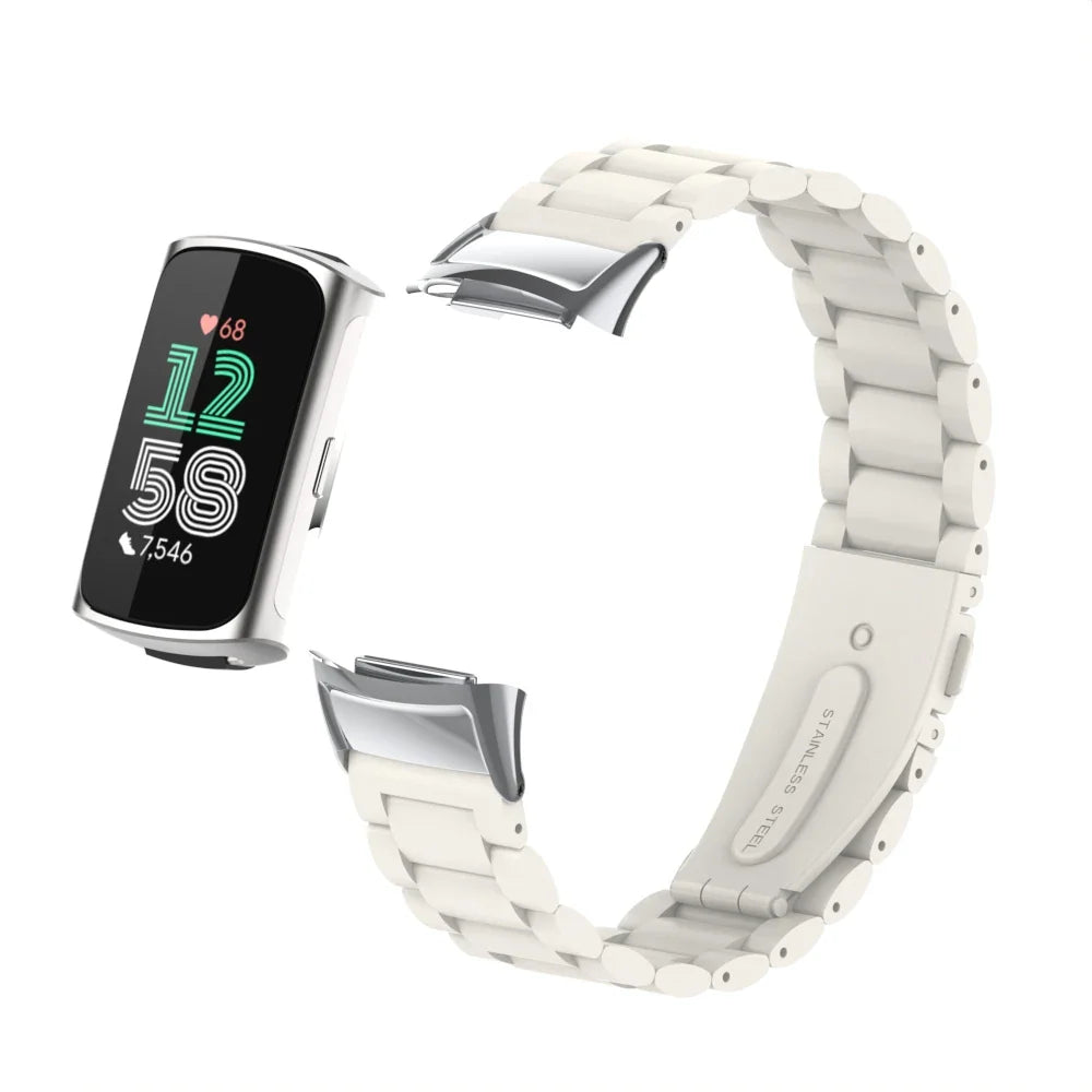 Stainless Steel Strap for Fitbit Charge 6 5 - Metal Band