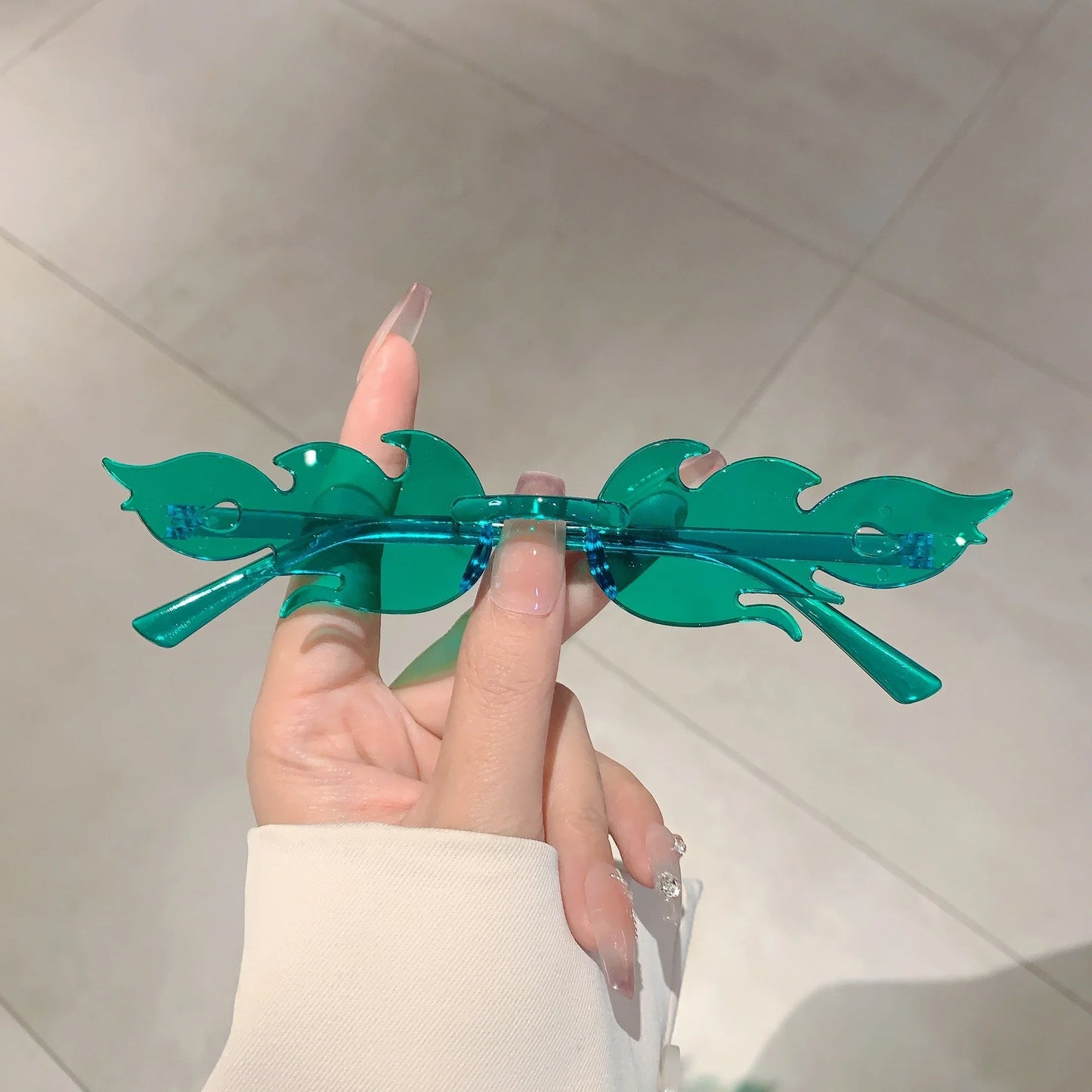 12 PCS Flame Shaped Sunglasses