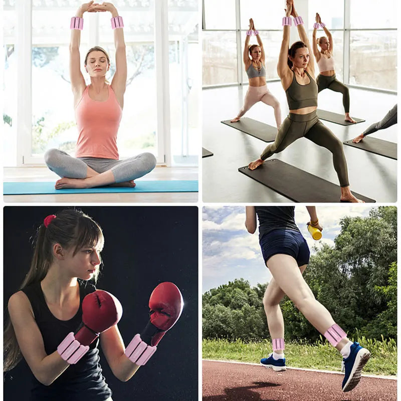 2lb Adjustable Wrist Ankle Weights - Fitness Training Set