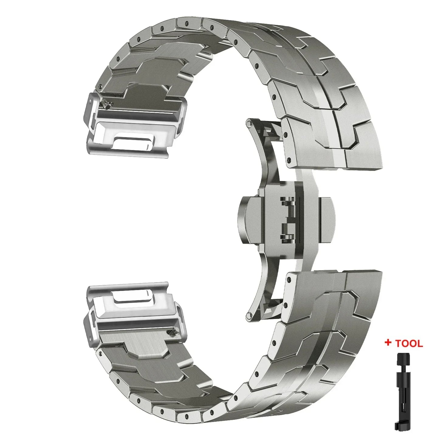 Garmin QuickFit Stainless Steel Strap - Elegant and Durable