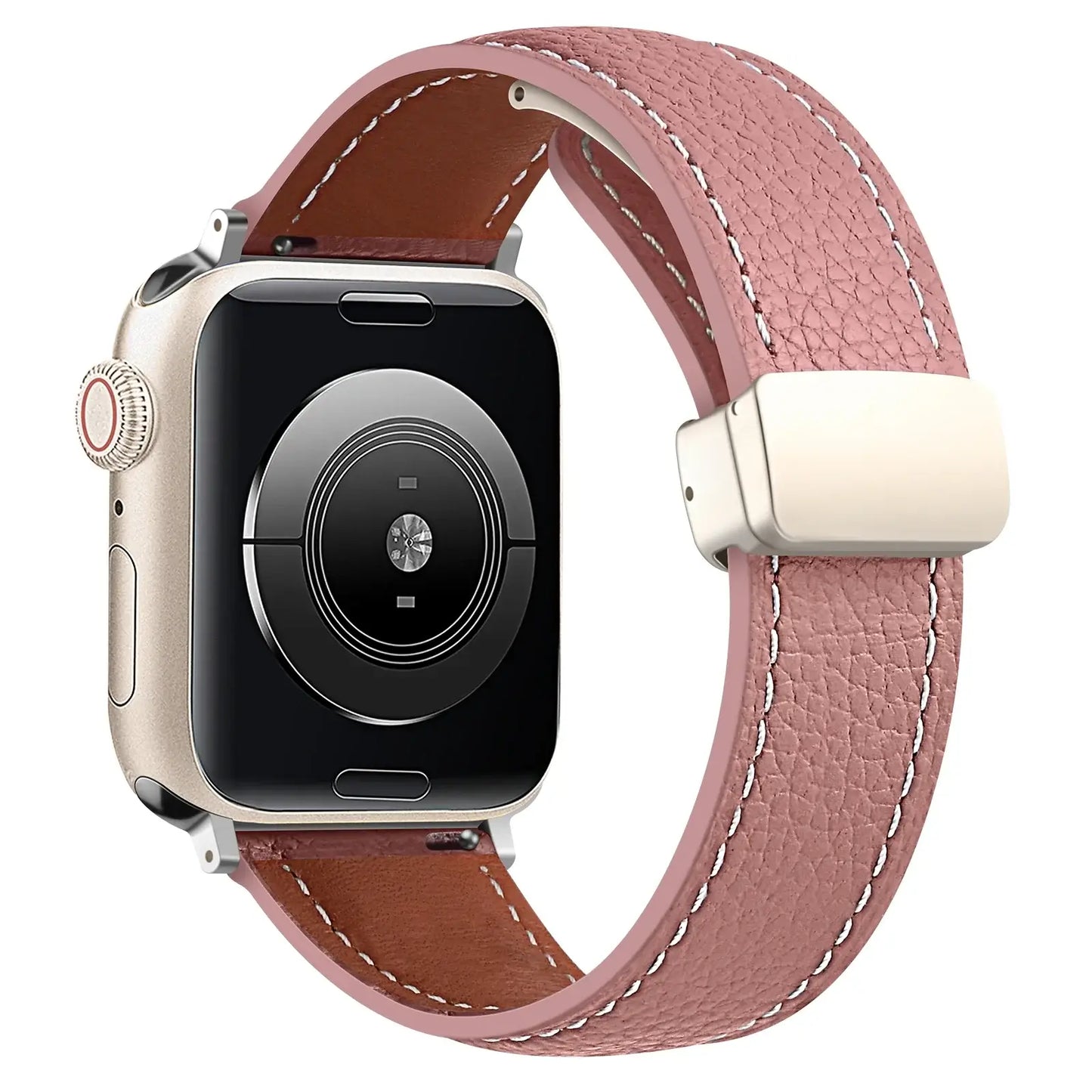 Apple Watch Leather Band - Premium Stylish Strap with Buckle
