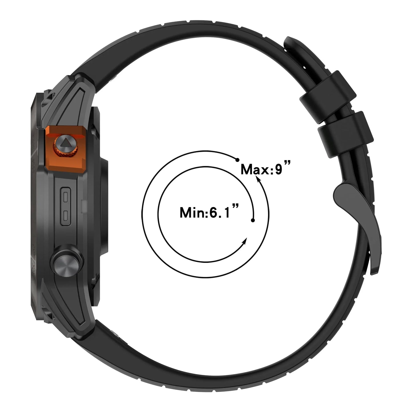 Garmin Silicone Strap - Soft Flexible Comfortable Band