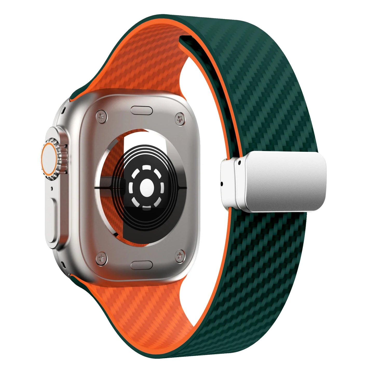 Apple Watch Silicone Strap - Magnetic Buckle, Durable Design