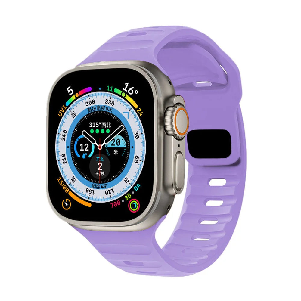 Apple Watch Silicone Strap - Waterproof, Sporty, Flexible