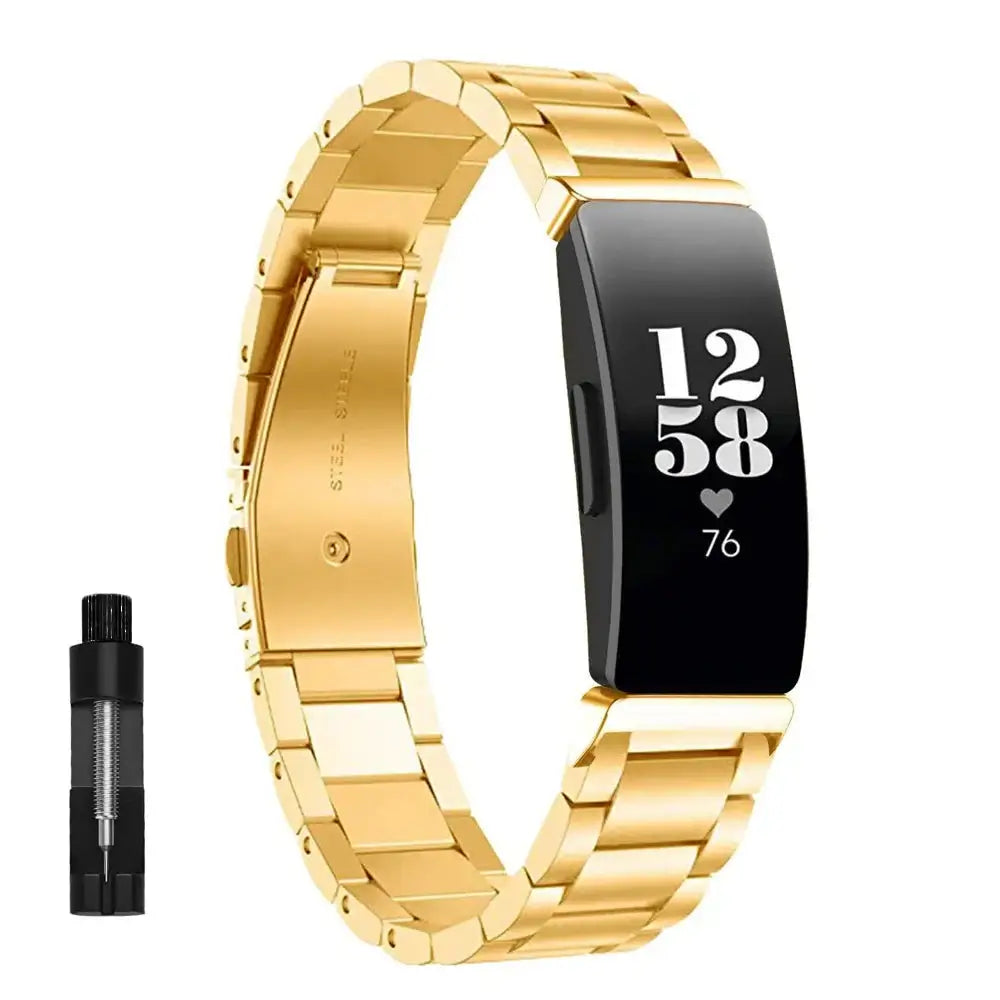 Fitbit Inspire 2, 1, HR Stainless Steel Strap - Elegant Metal Band