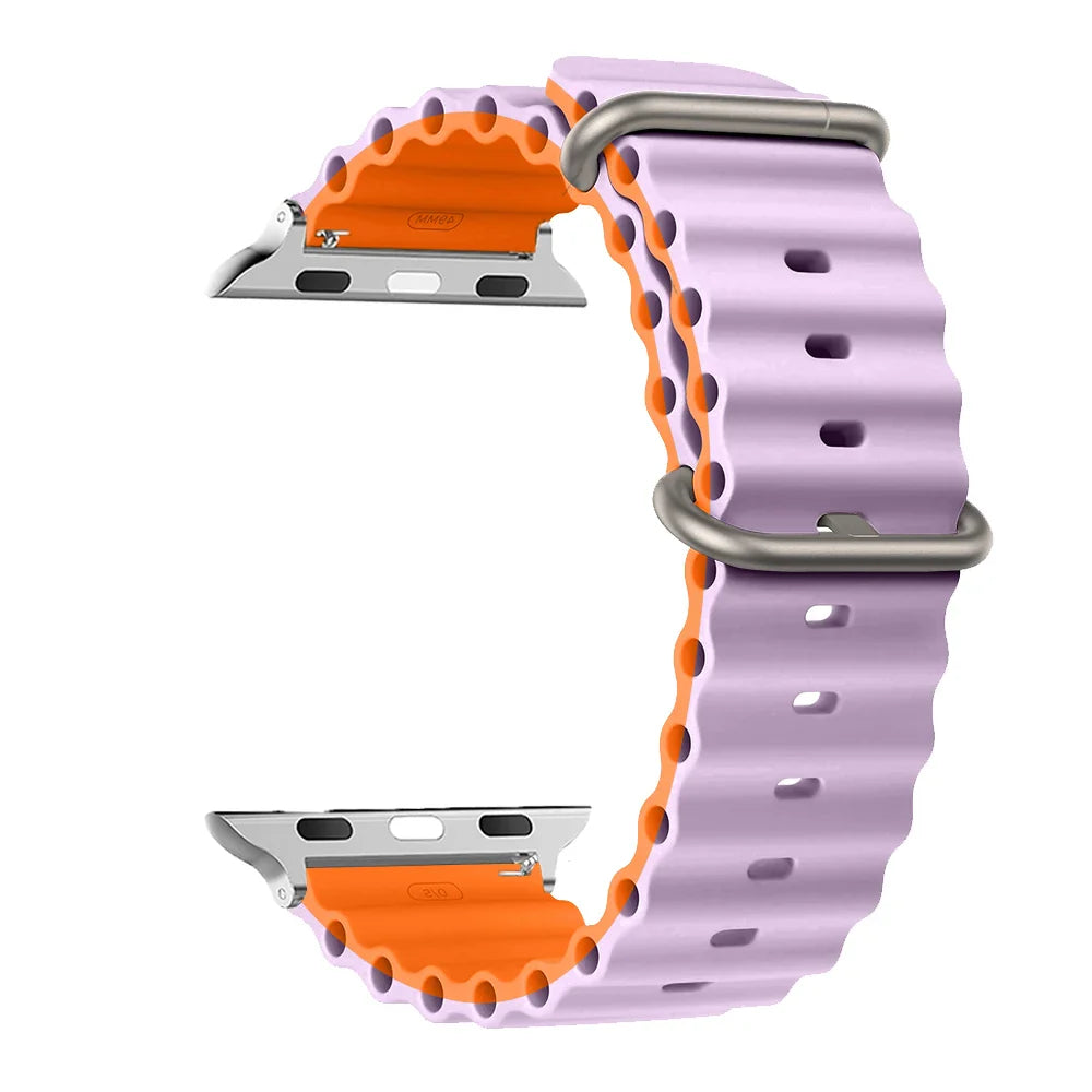 Apple Watch Silicone Strap - Soft Waterproof and Breathable