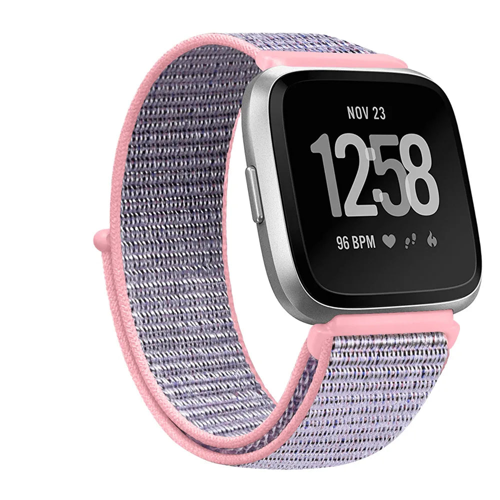 Nylon Velcro Fitbit Versa & Sense Bands