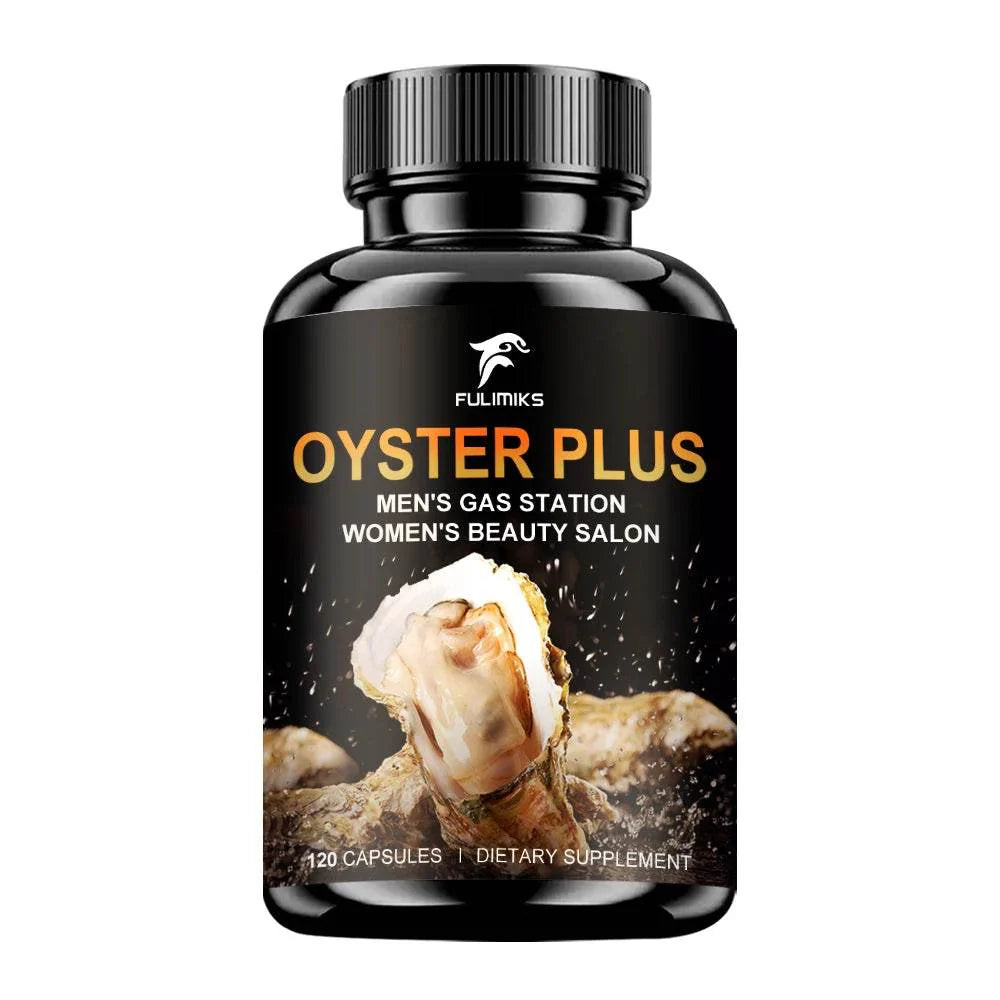 Oyster Plus Supplement, Energy and Vitality Daily Supplement, Powerful Oyster Extract, Provides Drive & Wellness for Men & Women