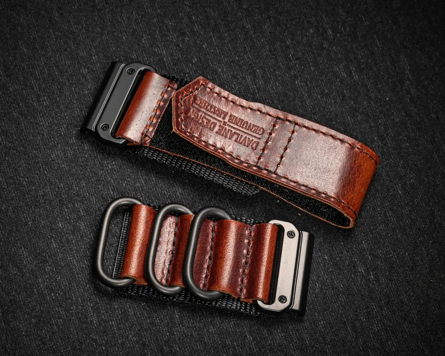 Genuine Leather Garmin Watch Strap - QuickFit Stylish Band