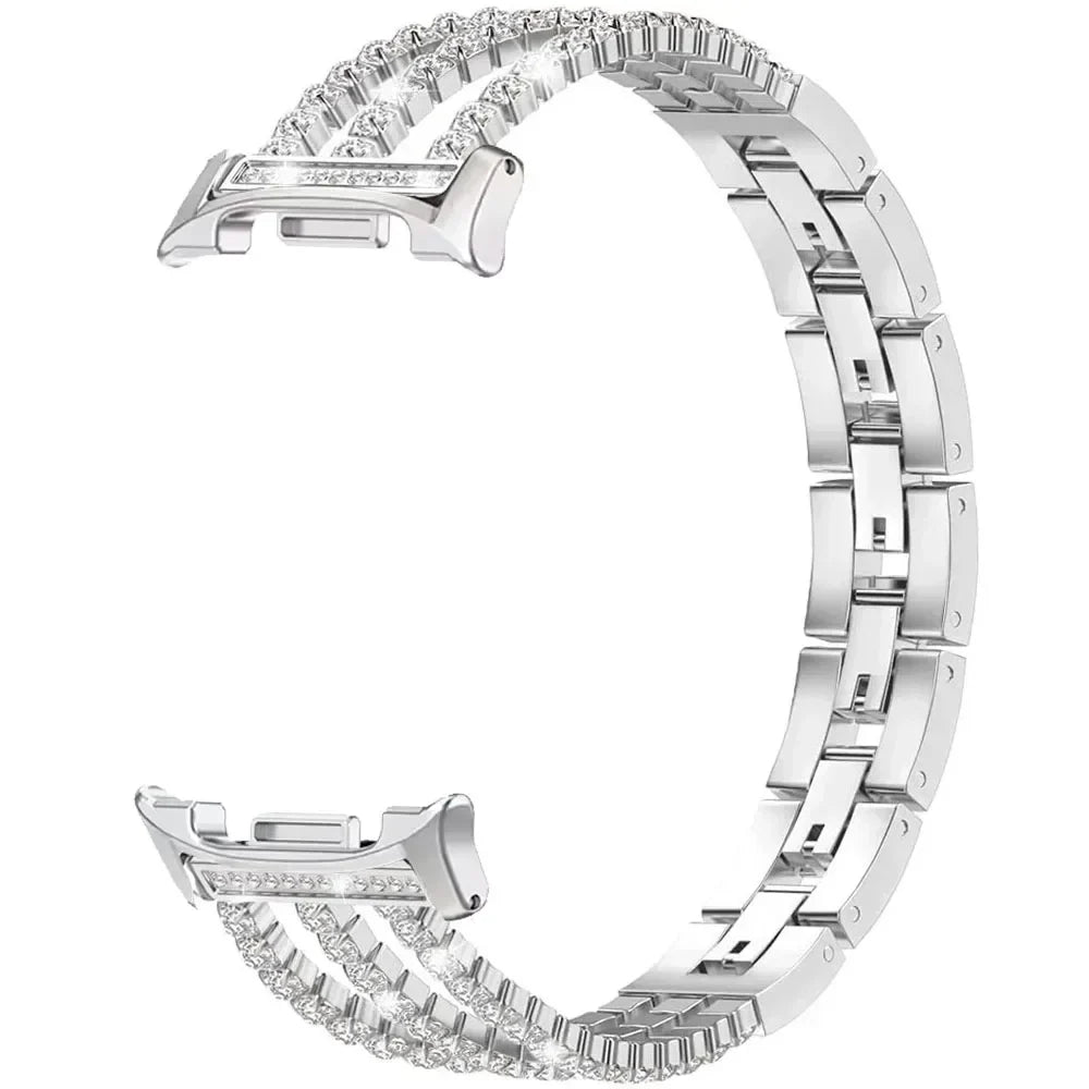 Samsung Galaxy Watch8, 8 Classic & 9 Rhinestone Double-Chain Bracelet