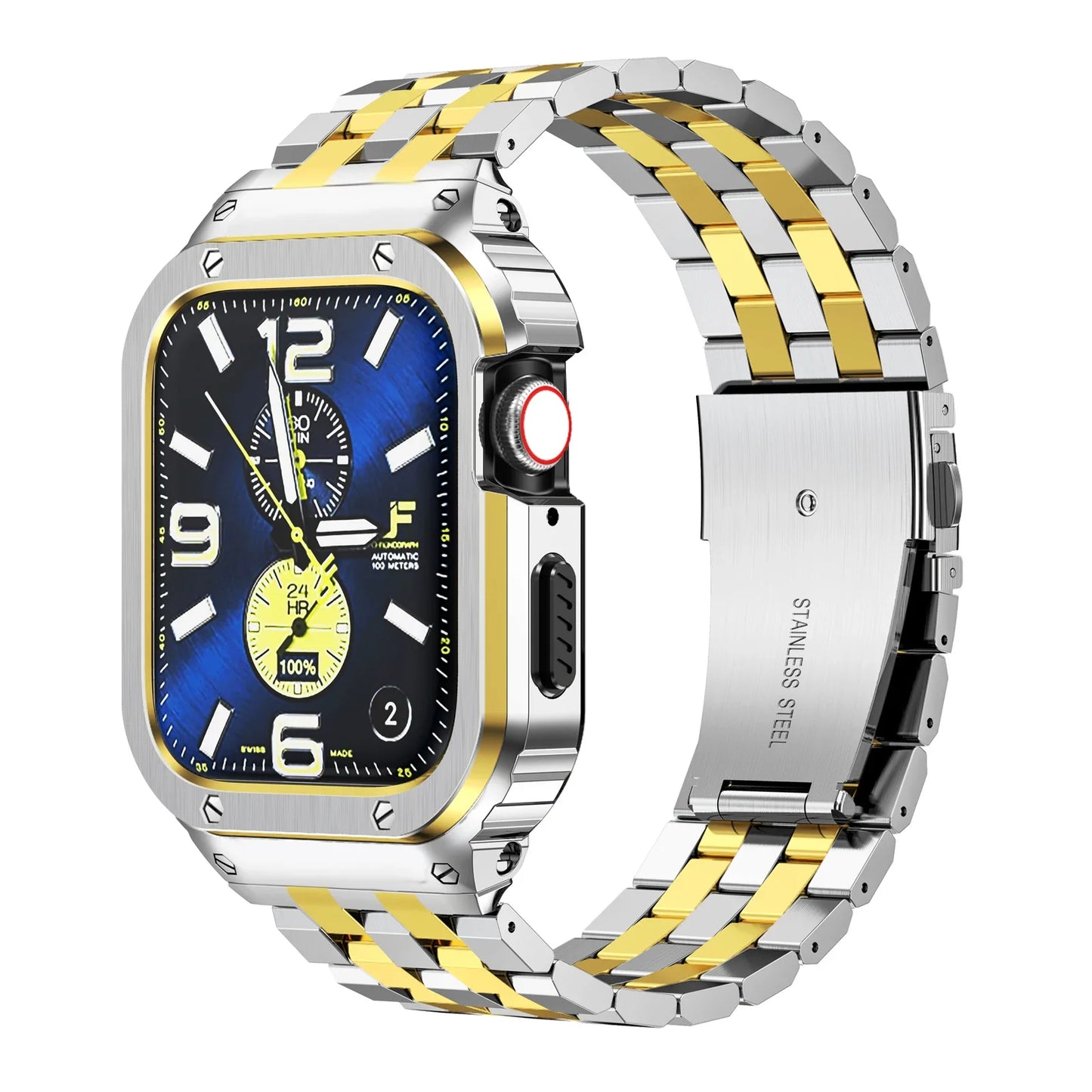 Apple Watch Stainless Steel Strap - Premium Shock Resistant