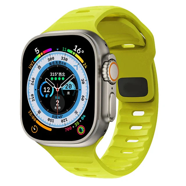 Apple Watch Silicone Strap - Waterproof, Sporty, Flexible