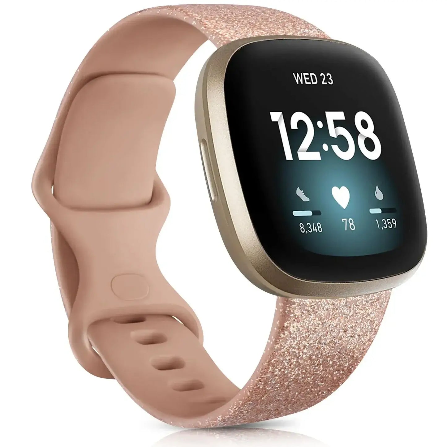 Fitbit Versa & Sense Silicone Bands - Lightweight Minimalist Design