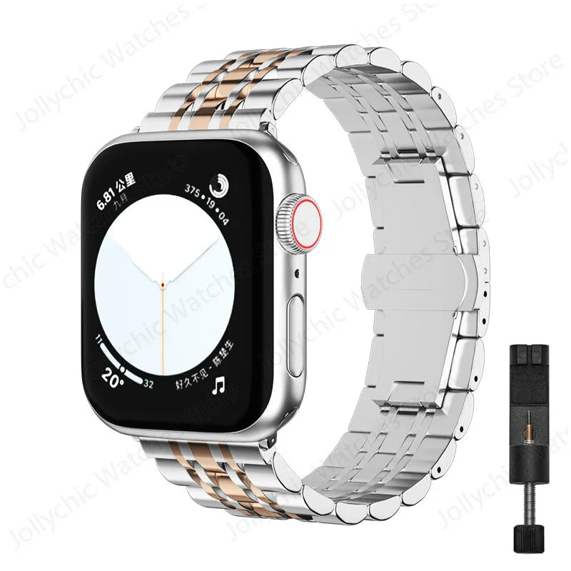 Apple Watch Stainless Steel Band - Elegant, Durable Design