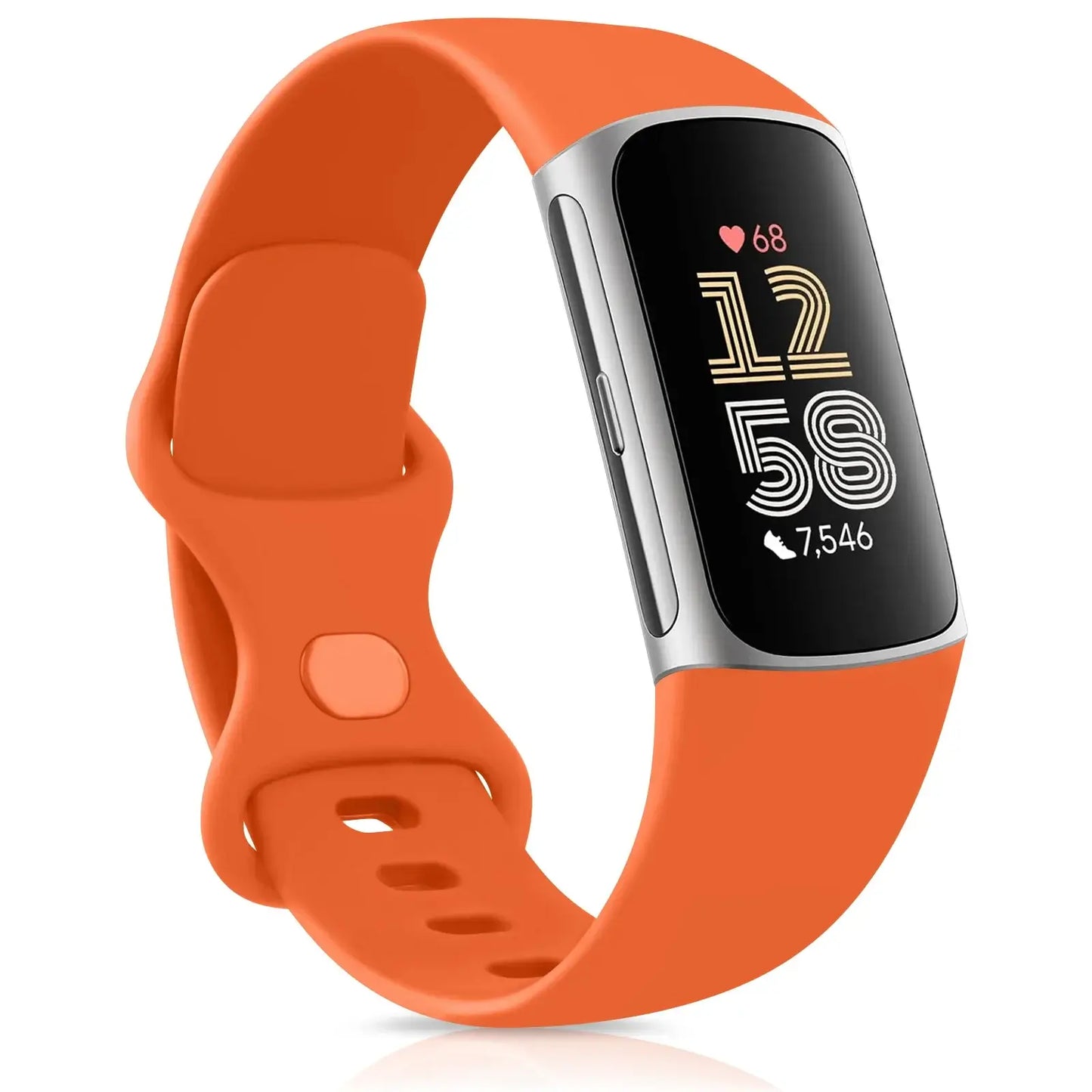 Fitbit Charge 5 6 Silicone Band - Comfortable Stylish Design