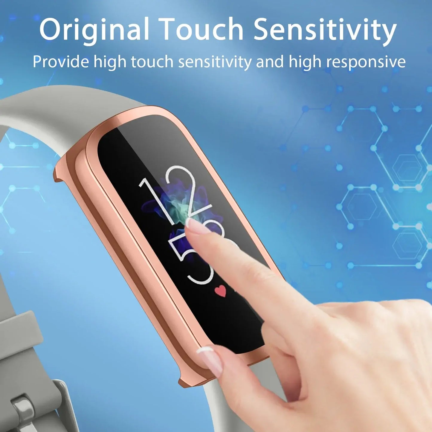 Fitbit Luxe Case and Screen Protector - Premium Protection