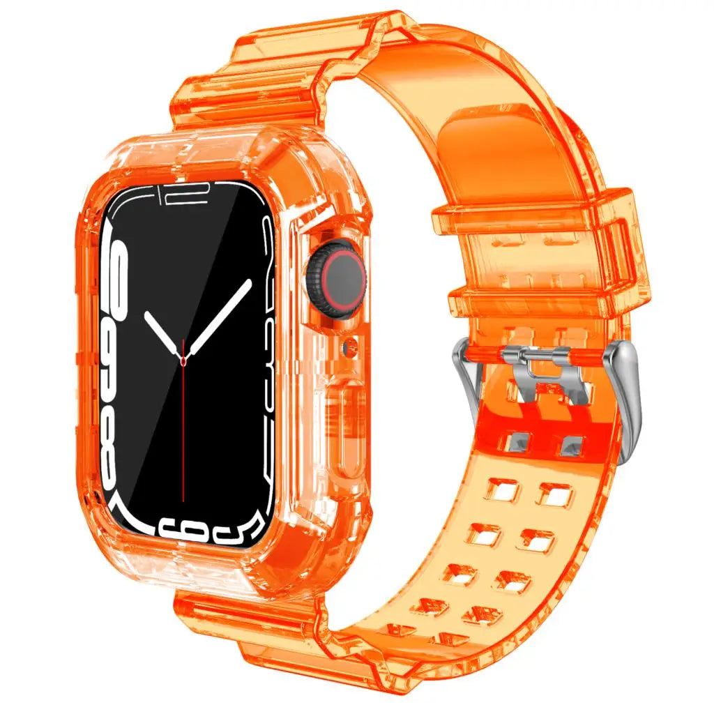 Apple Watch Soft Silicone Strap - Transparent Comfortable Fit
