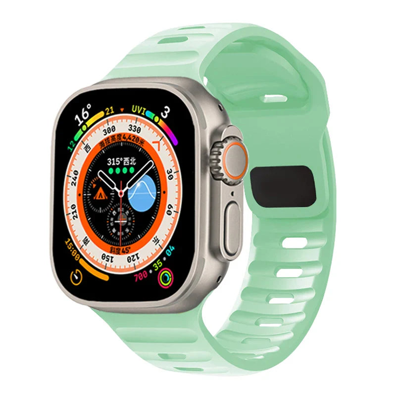Apple Watch Silicone Strap - Waterproof, Sporty, Flexible