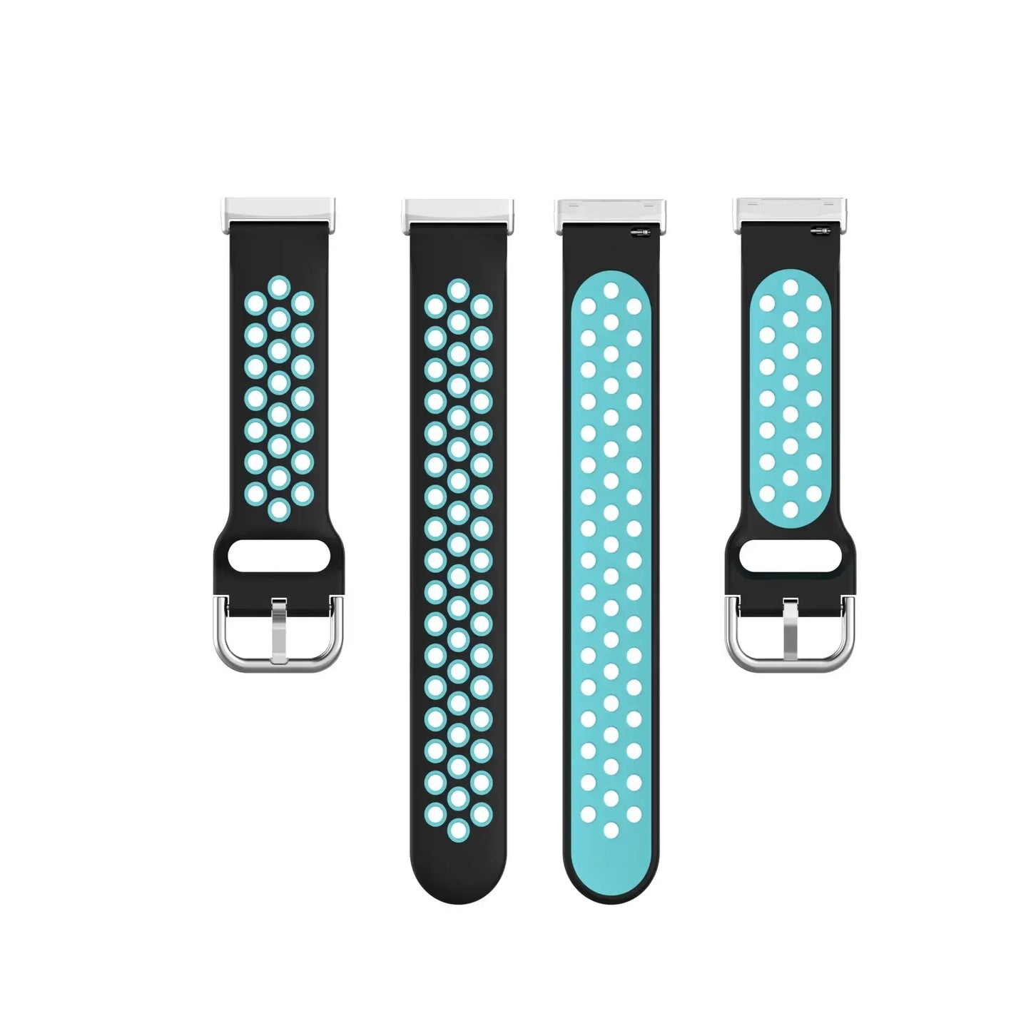 Fitbit Versa & Sense Silicone Band - Breathable Stylish Straps
