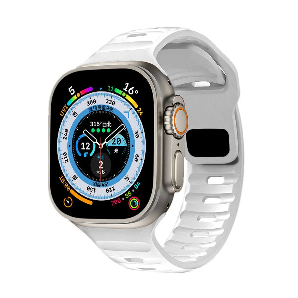 Apple Watch Silicone Strap - Waterproof, Sporty, Flexible