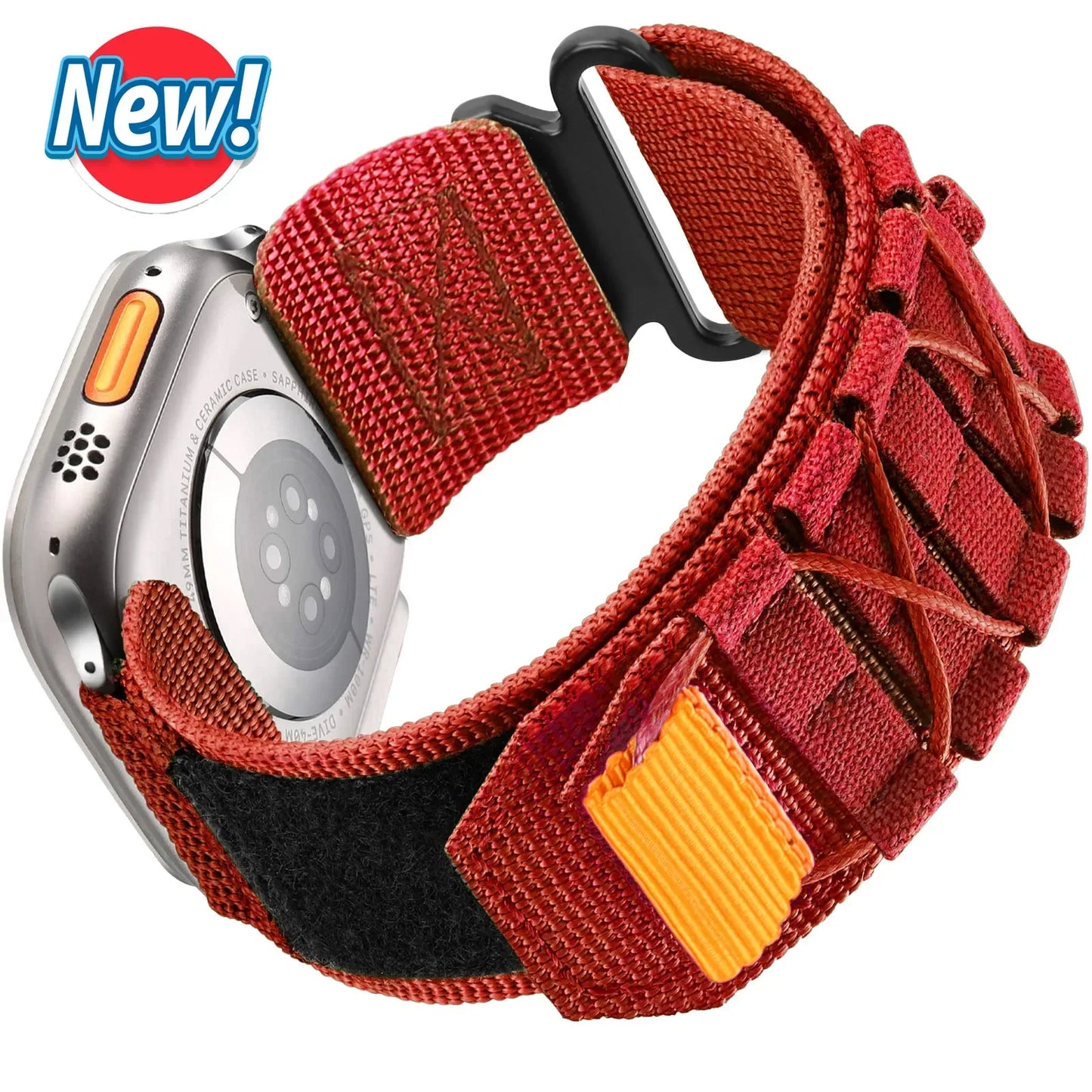 Apple Watch Nylon Strap - Tactical Loop Band for Series 8 7 6
