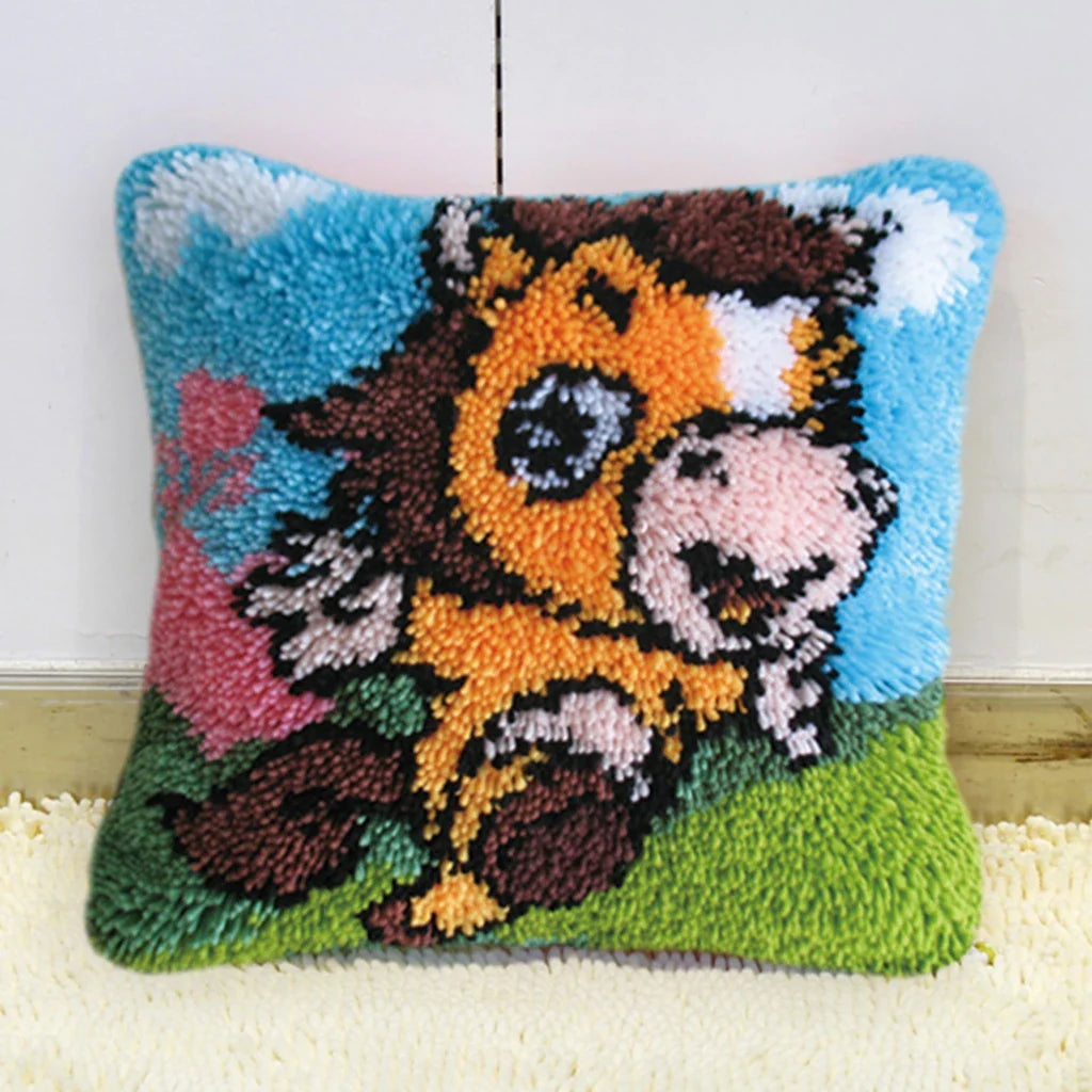 Cartoon Horse Pillow Latch hook kit