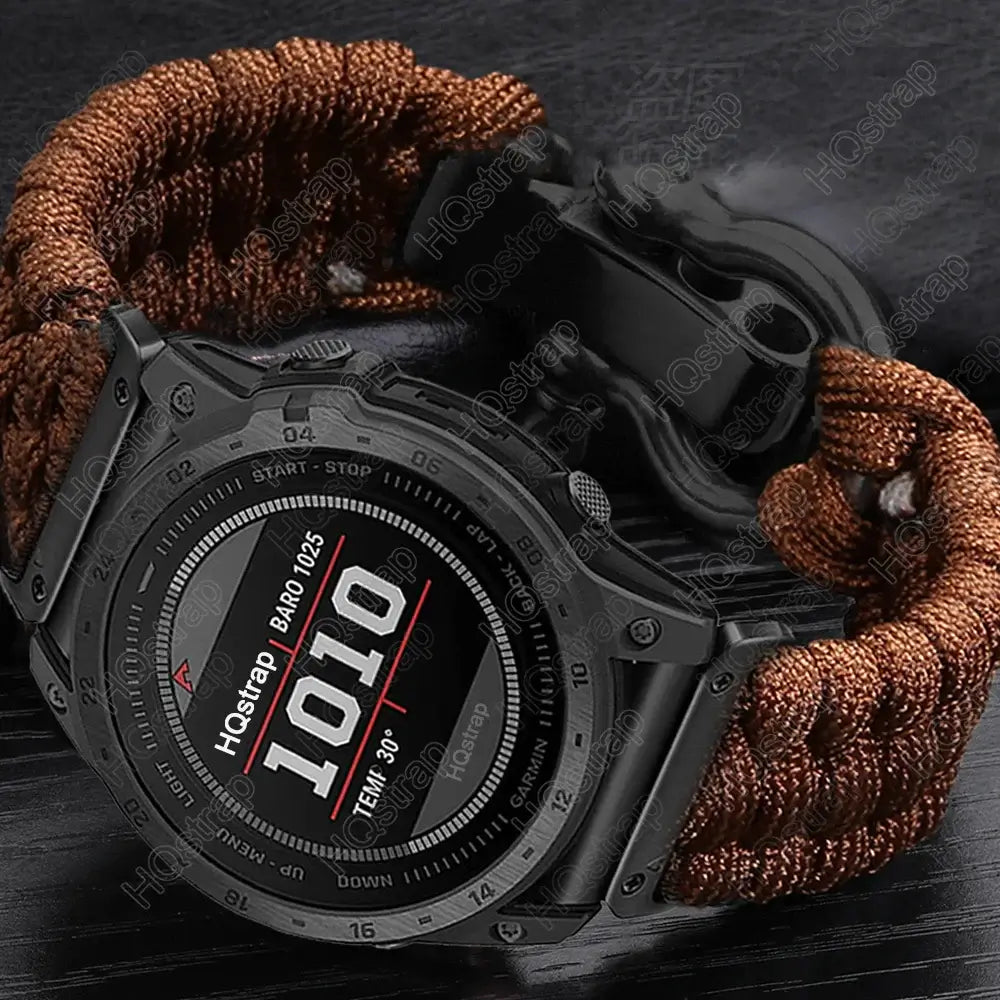 Garmin Braided Nylon Strap - QuickFit Durable Design