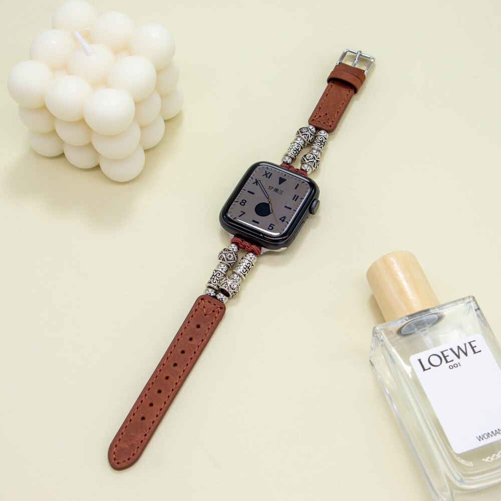 Leather Retro Apple Watch Band Series 11/10/9/8/7/6/5/4/ SE / Ultra 1/2/3