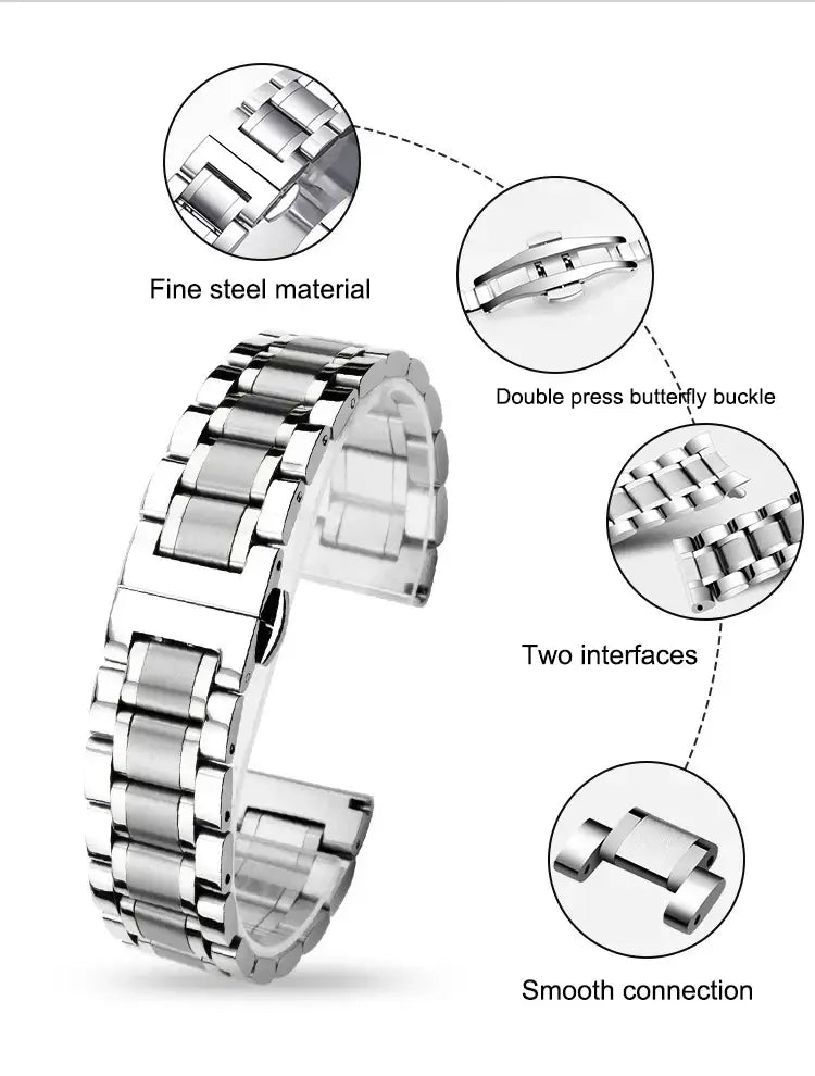 Huawei Stainless Steel Strap - Premium Polished Design