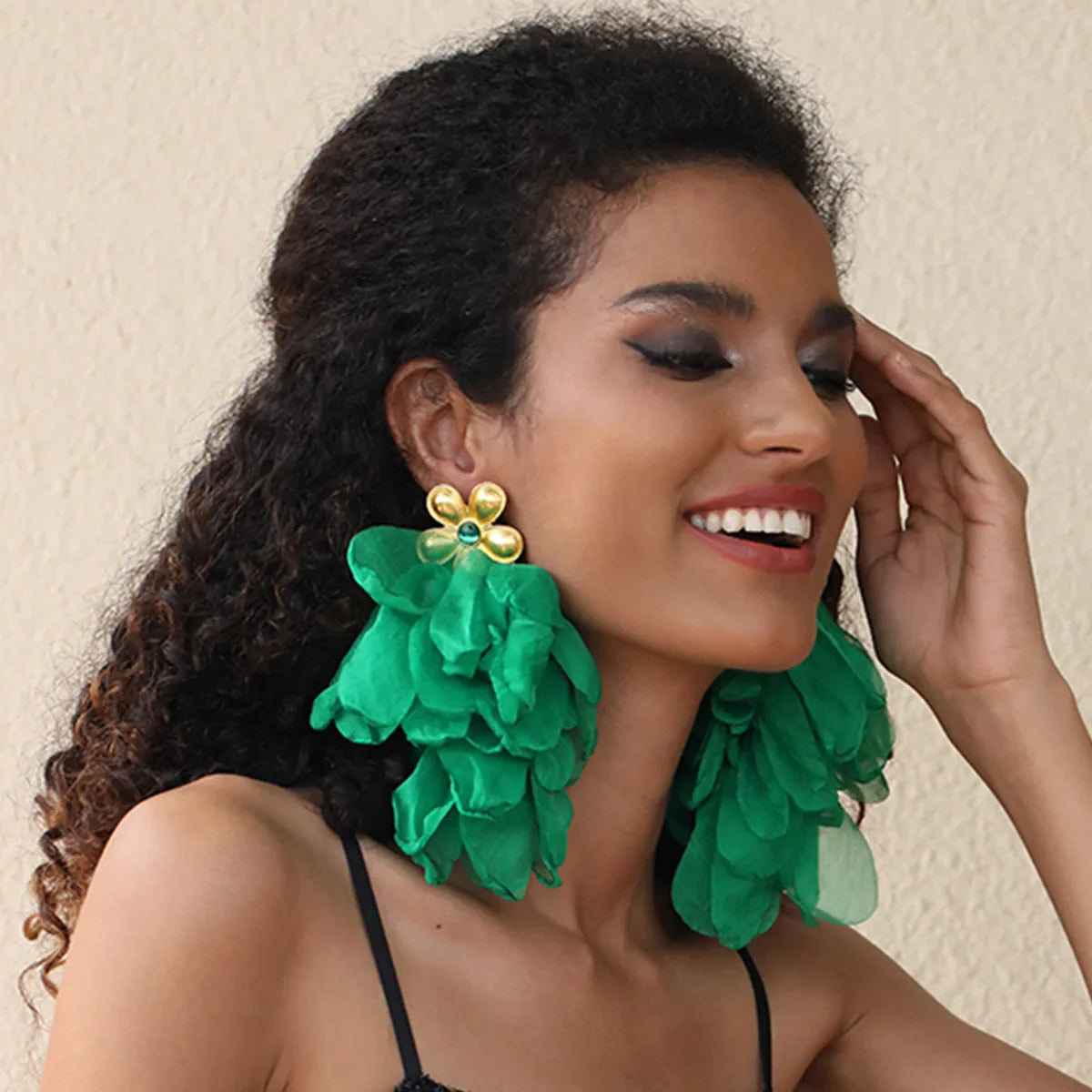 Handmade Cotton Long Tassel Earrings