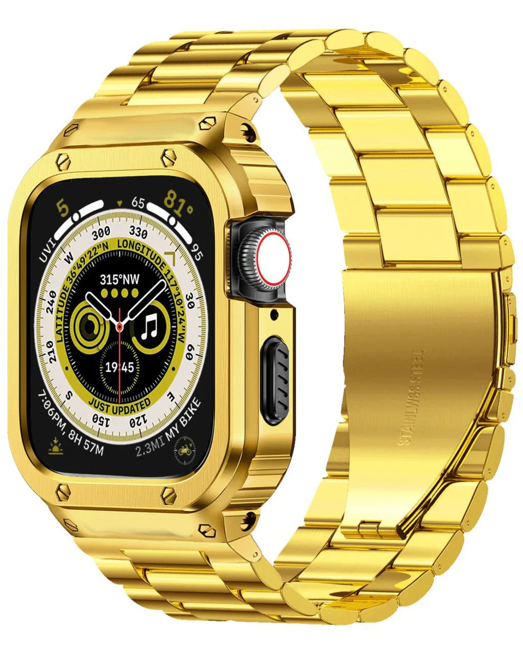 Apple Watch Stainless Steel Strap - Premium Shock Resistant