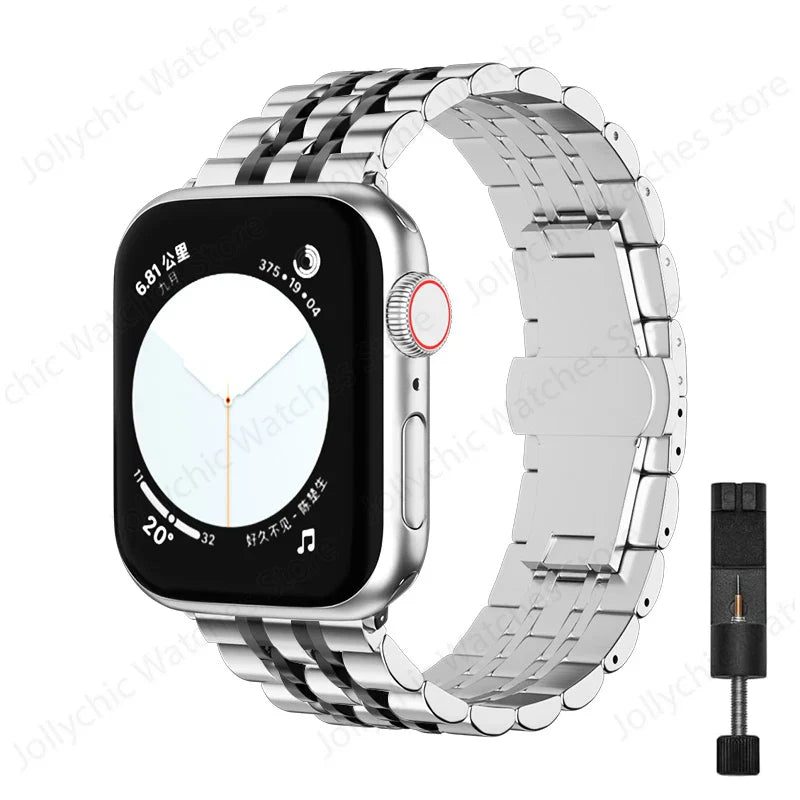 Apple Watch Stainless Steel Band - Elegant, Durable Design