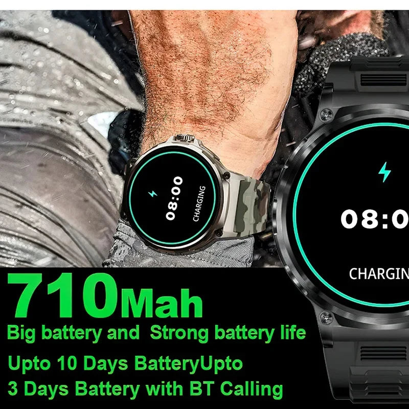 2024New For Huawei Xiaomi GPS Track Smart Watch Men 1.85-Inch Ultra HD AMOLED Screen 710 Mah Battery Bluetooth Call SmartWatches