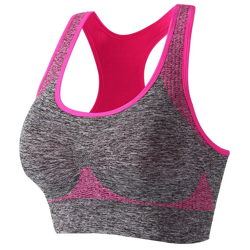 Breathable Low Impact Padded Sports Bra - Backless Workout Bra