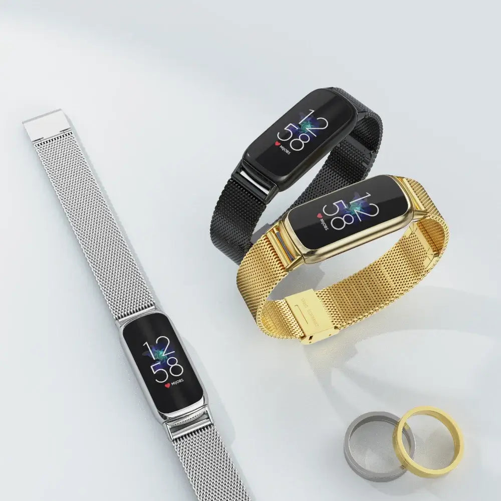 Fitbit Luxe Stainless Steel Milanese Band - Elegant Design