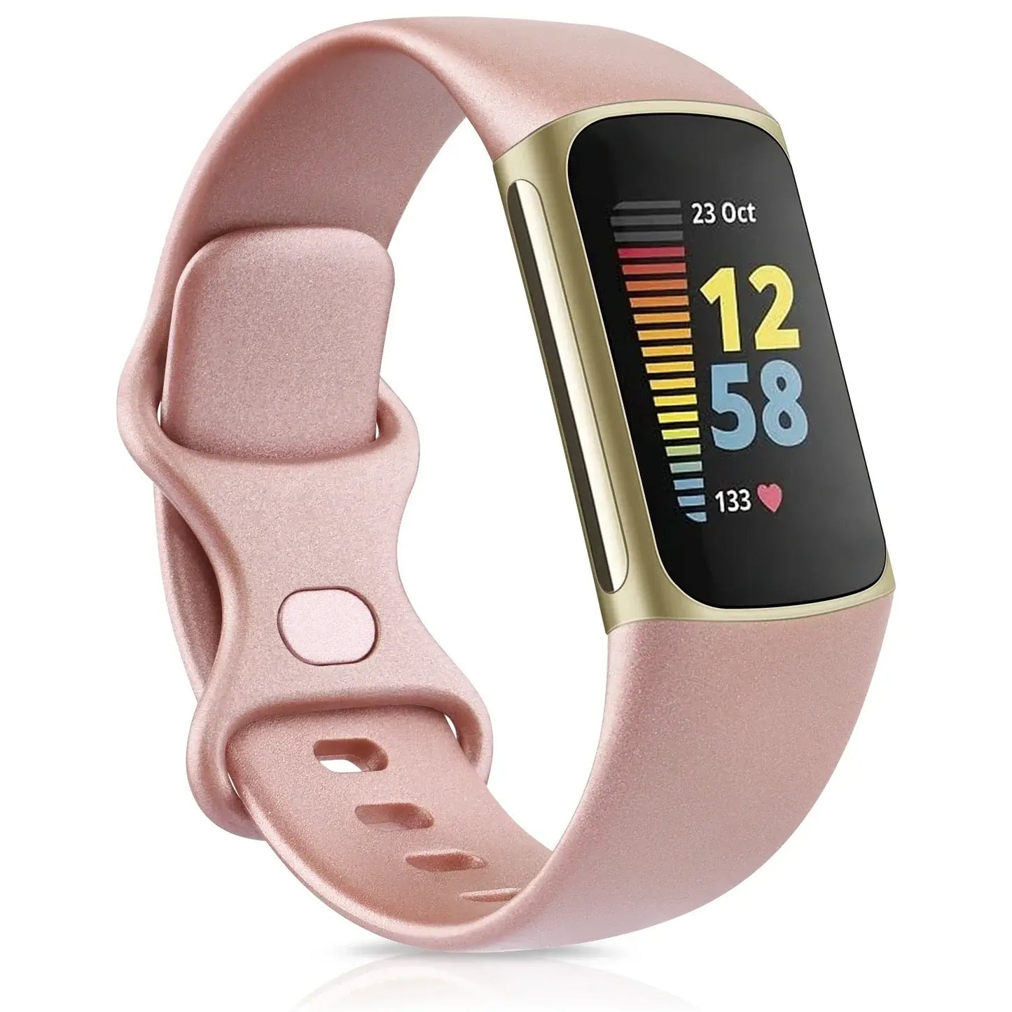Fitbit Charge 5 6 Silicone Band - Comfortable Stylish Design