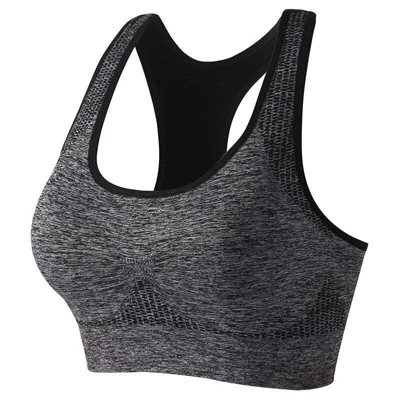 Breathable Low Impact Padded Sports Bra - Backless Workout Bra