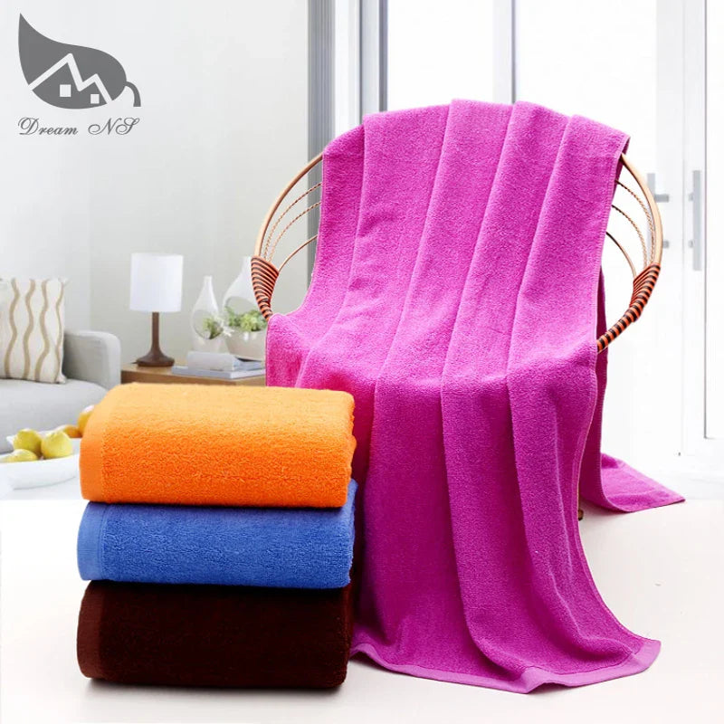 70 x180cm super increase Bath Towel for Adults Thick Men Sport Beach Towel Bathroom Outdoor Travel Big Towel White Blue & Orange