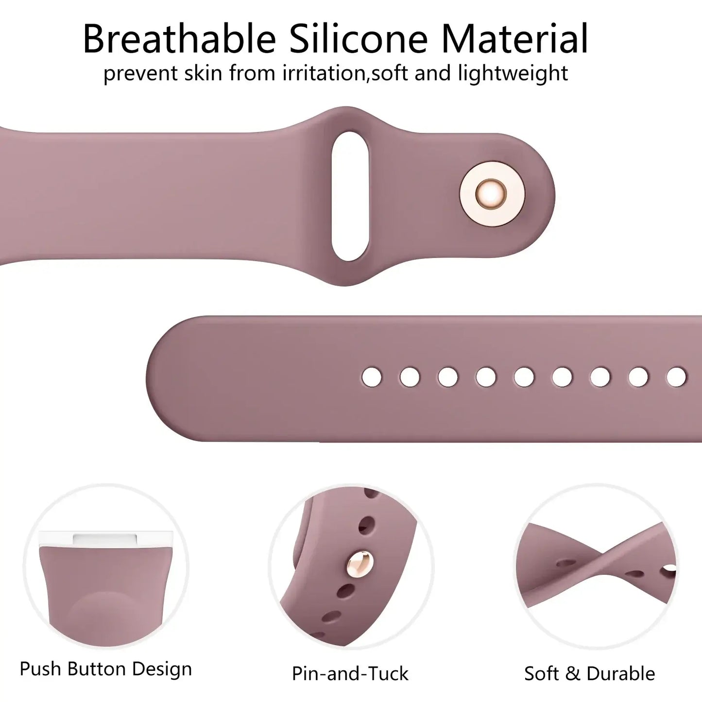 Fitbit Versa & Sense Silicone Strap - Soft Waterproof Design
