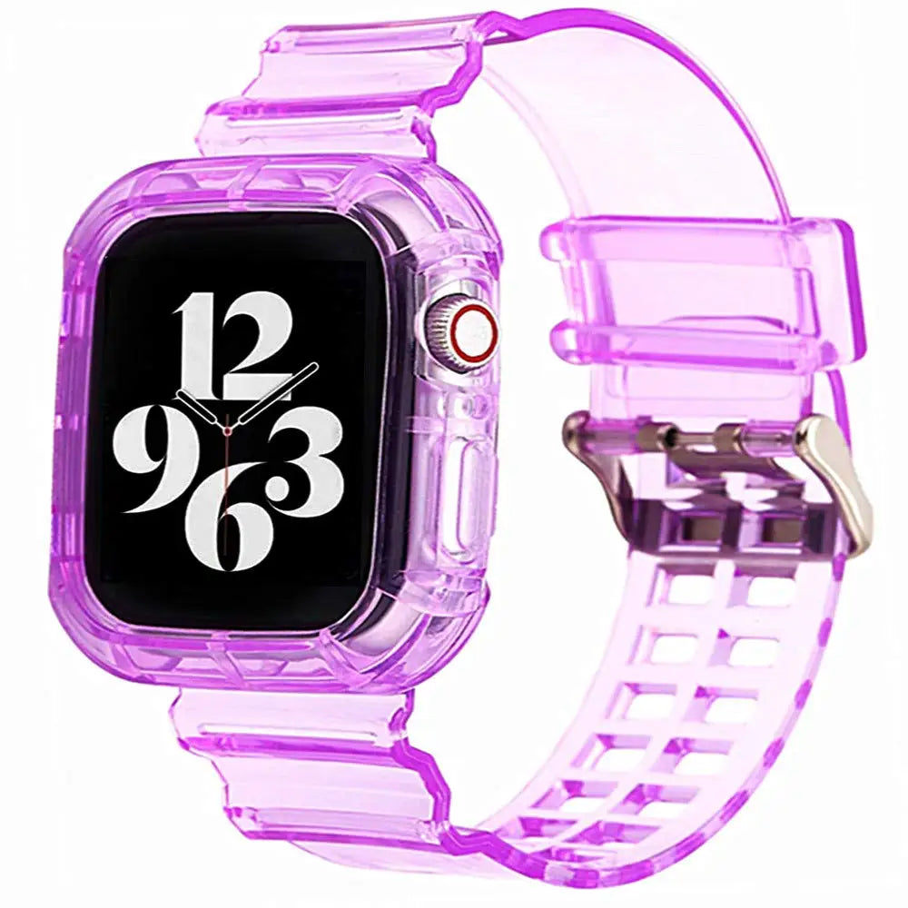Apple Watch Soft Silicone Strap - Transparent Comfortable Fit
