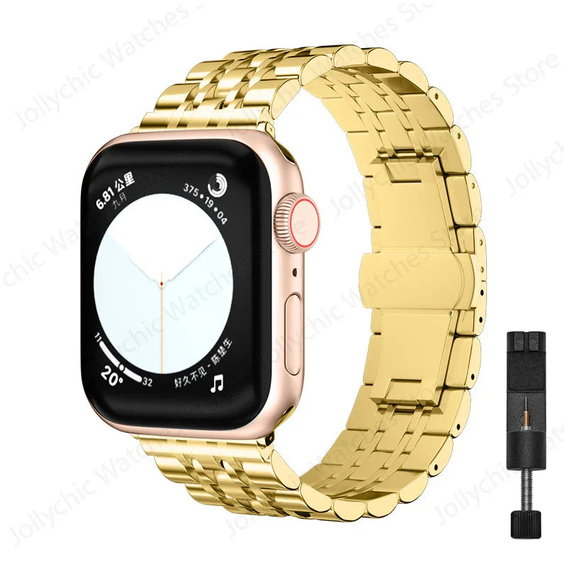 Apple Watch Stainless Steel Band - Elegant, Durable Design