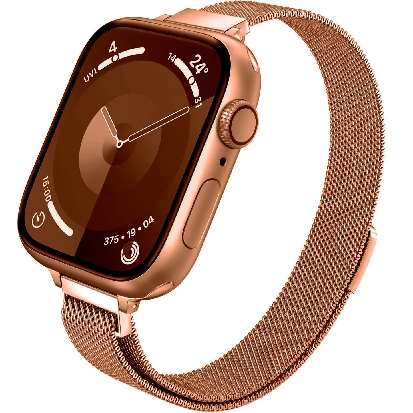 Apple Watch Slim Milanese Loop Band - Stainless Steel Mesh