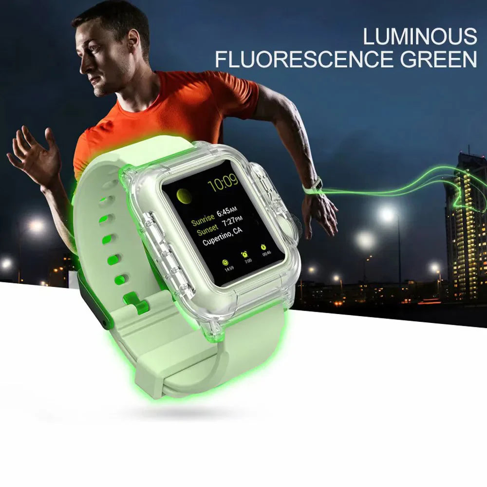 Apple Watch Silicone Strap - Waterproof Luminous Design