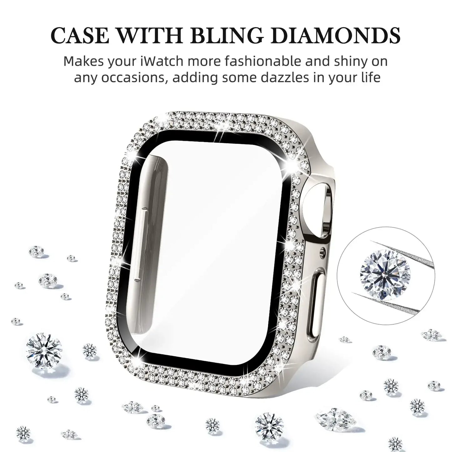 Apple Watch Case - Durable Gem-Studded Elegant Protection